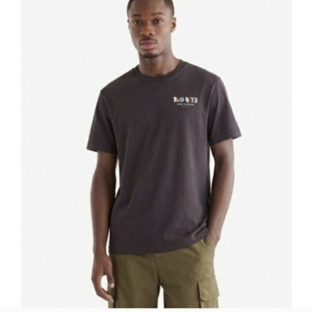 Roots Men's Charcoal Tee